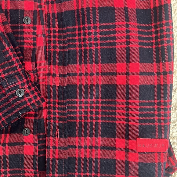 HAUS OF JR - Button Down Hooded Flannel Size 5-6T - Picture 2 of 4